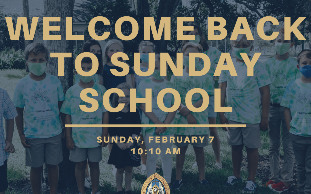 It’s a landmark day!  Sunday School returns in-person and in-classrooms on 7 February!