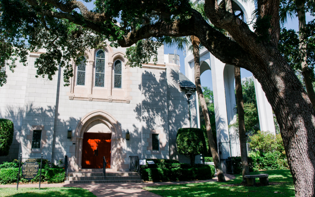 Front of Church with Shade