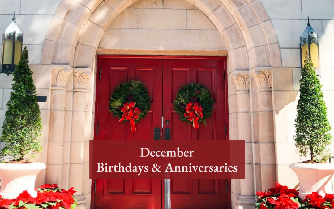 December Birthdays and Anniversaries Website News Image 11-20-22