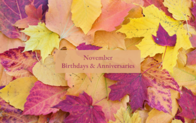 November 2022 Birthdays and Anniversaries